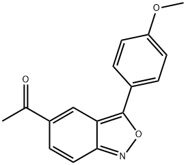 1-[3-(4-METHOXYPHENYL)-2,1-BENZISOXAZOL-5-YL]-1-ETHANONE Struktur