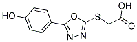 ([5-(4-HYDROXYPHENYL)-1,3,4-OXADIAZOL-2-YL]THIO)ACETIC ACID Struktur