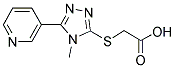 (4-METHYL-5-PYRIDIN-3-YL-4 H-[1,2,4]TRIAZOL-3-YLSULFANYL)-ACETIC ACID Struktur