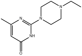 2-(4-ETHYLPIPERAZIN-1-YL)-6-METHYLPYRIMIDIN-4(3H)-ONE Struktur