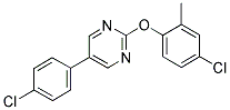 2-(4-CHLORO-2-METHYLPHENOXY)-5-(4-CHLOROPHENYL)PYRIMIDINE Struktur