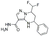 7-DIFLUOROMETHYL-5-PHENYL-4,5,6,7-TETRAHYDRO-PYRAZ OLO[1,5-A]PYRIMIDINE-3-CARBOXYLIC ACID HYDRAZIDE Struktur