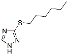 3-N-HEXYLTHIO-1,2,4-TRIAZOLE Struktur