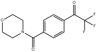 2,2,2-TRIFLUORO-1-[4-(MORPHOLINOCARBONYL)PHENYL]-1-ETHANONE Struktur