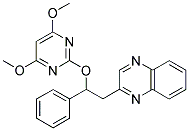 2-[2-((4,6-DIMETHOXYPYRIMIDIN-2-YL)OXY)-2-PHENYLETHYL]QUINOXALINE Struktur