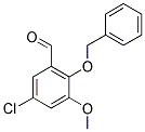 2-(BENZYLOXY)-5-CHLORO-3-METHOXYBENZALDEHYDE Struktur