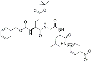 Z-GLU(OTBU)-ALA-LEU-PNA Struktur