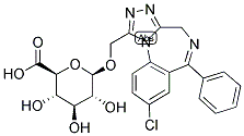 ALPHA-HYDROXYALPRAZOLAM GLUCURONIDE Struktur