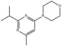 4-(2-ISOPROPYL-6-METHYL-4-PYRIMIDINYL)MORPHOLINE Struktur