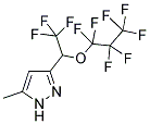 3-(TETRAFLUORO-1-(HEPTAFLUORO-1-PROPOXY)ETHYL)-5-METHYLPYRAZOLE Struktur