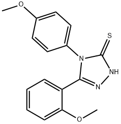 5-(2-METHOXYPHENYL)-4-(4-METHOXYPHENYL)-4H-1,2,4-TRIAZOLE-3-THIOL Struktur