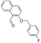 2-[(4-FLUOROBENZYL)OXY]-1-NAPHTHALDEHYDE Struktur