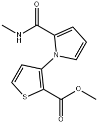 METHYL 3-(2-[(METHYLAMINO)CARBONYL]-1H-PYRROL-1-YL)-2-THIOPHENECARBOXYLATE Struktur