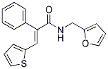 (E)-N-(2-FURYLMETHYL)-2-PHENYL-3-(2-THIENYL)-2-PROPENAMIDE Struktur