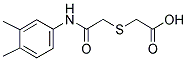 [(3,4-DIMETHYL-PHENYLCARBAMOYL)-METHYLSULFANYL]-ACETIC ACID Struktur