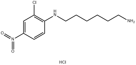 N-(2-CHLORO-4-NITROPHENYL)HEXANE-1,6-DIAMINE HYDROCHLORIDE Struktur