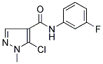 5-CHLORO-N-(3-FLUOROPHENYL)-1-METHYL-1H-PYRAZOLE-4-CARBOXAMIDE Struktur