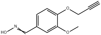 3-METHOXY-4-(2-PROPYNYLOXY)BENZENECARBALDEHYDE OXIME Struktur
