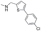 ([5-(4-CHLOROPHENYL)(2-THIENYL)]METHYL)METHYLAMINE Struktur