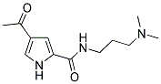 4-ACETYL-N-[3-(DIMETHYLAMINO)PROPYL]-1H-PYRROLE-2-CARBOXAMIDE Struktur