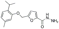 5-(2-ISOPROPYL-5-METHYL-PHENOXYMETHYL)-FURAN-2-CARBOXYLIC ACID HYDRAZIDE Struktur