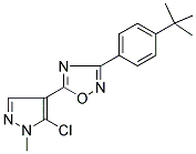 3-[4-(TERT-BUTYL)PHENYL]-5-(5-CHLORO-1-METHYL-1H-PYRAZOL-4-YL)-1,2,4-OXADIAZOLE Struktur