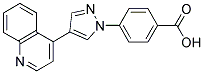 4-[4-(QUINOLIN-4-YL)-1H-PYRAZOL-1-YL]BENZOIC ACID Struktur