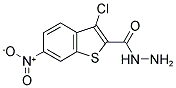 3-CHLORO-6-NITRO-BENZO[B]THIOPHENE-2-CARBOXYLIC ACID HYDRAZIDE Struktur