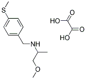 (2-METHOXY-1-METHYL-ETHYL)-(4-METHYLSULFANYL-BENZYL)-AMINE OXALATE Struktur