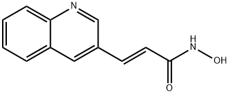 (E)-N-HYDROXY-3-(3-QUINOLINYL)-2-PROPENAMIDE Struktur