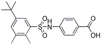 4-(5-TERT-BUTYL-2,3-DIMETHYL-BENZENESULFONYLAMINO)-BENZOIC ACID Struktur