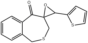 4-(2-THIENYL EPOXYMETHYL)-3,4-DIHYDRO-2-BENZOTHIEPIN-5-(1H)-ONE Struktur