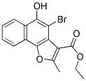 ETHYL 4-BROMO-5-HYDROXY-2-METHYLNAPHTHO[1,2-B]FURAN-3-CARBOXYLATE Struktur