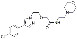 2-[2-(4-(4-CHLOROPHENYL)-1H-PYRAZOL-1-YL)ETHOXY]-N-(2-MORPHOLINOETHYL)ACETAMIDE Struktur