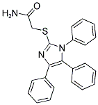 2-[(1,4,5-TRIPHENYL-1H-IMIDAZOL-2-YL)THIO]ACETAMIDE Struktur