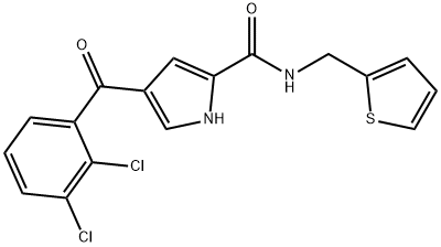 4-(2,3-DICHLOROBENZOYL)-N-(2-THIENYLMETHYL)-1H-PYRROLE-2-CARBOXAMIDE Struktur