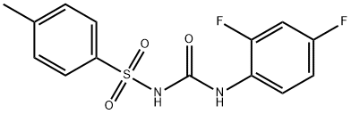 1-(2,4-DIFLUOROPHENYL)-3-((4-METHYLPHENYL)SULFONYL)UREA Struktur