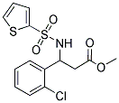 METHYL 3-(2-CHLOROPHENYL)-3-[(2-THIENYLSULFONYL)AMINO]PROPANOATE Struktur