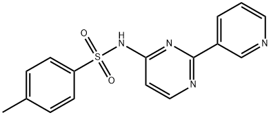 4-METHYL-N-[2-(3-PYRIDINYL)-4-PYRIMIDINYL]BENZENESULFONAMIDE Struktur