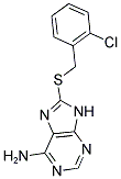 8-[(2-CHLOROBENZYL)THIO]-9H-PURIN-6-AMINE Struktur