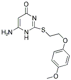 6-AMINO-2-([2-(4-METHOXYPHENOXY)ETHYL]THIO)PYRIMIDIN-4(1H)-ONE Struktur