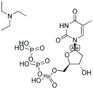 DEOXYTHYMIDINE 5'-[ALPHA-32P]-TRIPHOSPHATE, TRIETHYLAMMONIUM SALT Struktur