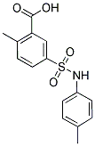 2-METHYL-5-P-TOLYLSULFAMOYL-BENZOIC ACID Struktur