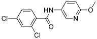 (2,4-DICHLOROPHENYL)-N-(6-METHOXY(3-PYRIDYL))FORMAMIDE Struktur