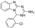 4-(2-CHLOROPHENYL)-3,4-DIHYDRO[1,3,5]TRIAZINO[1,2-A]BENZIMIDAZOL-2-AMINE Struktur