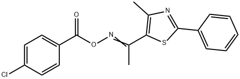 5-([(4-CHLOROBENZOYL)OXY]ETHANIMIDOYL)-4-METHYL-2-PHENYL-1,3-THIAZOLE Struktur