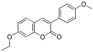 7-ETHOXY-3(4'-METHOXYPHENYL)COUMARIN Struktur