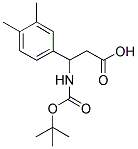 3-TERT-BUTOXYCARBONYLAMINO-3-(3,4-DIMETHYL-PHENYL)-PROPIONIC ACID Struktur