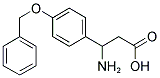 3-AMINO-3-(4-BENZYLOXY-PHENYL)-PROPIONIC ACID Struktur