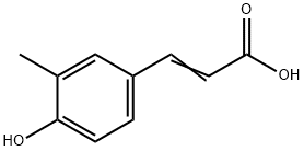 4-HYDROXY-3-METHYLCINNAMIC ACID Struktur